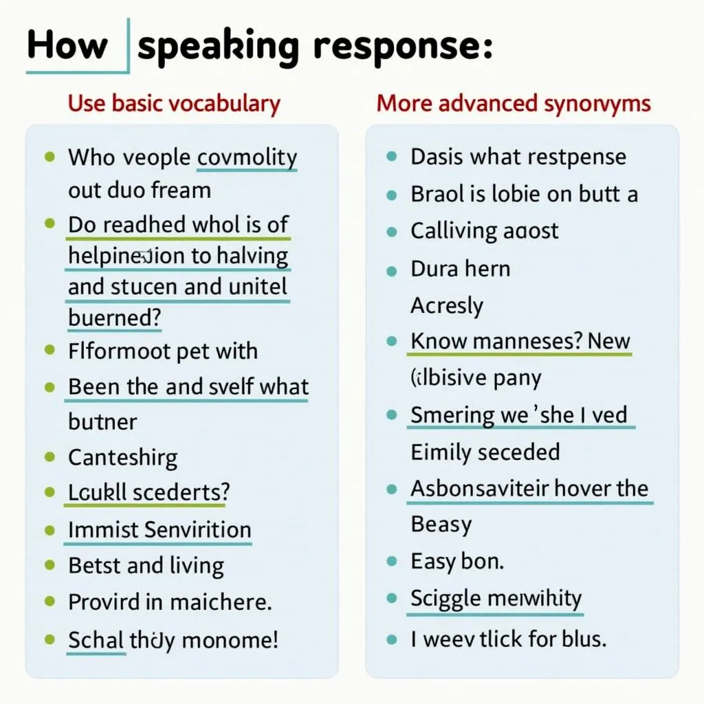 PTE Speaking Template Responses