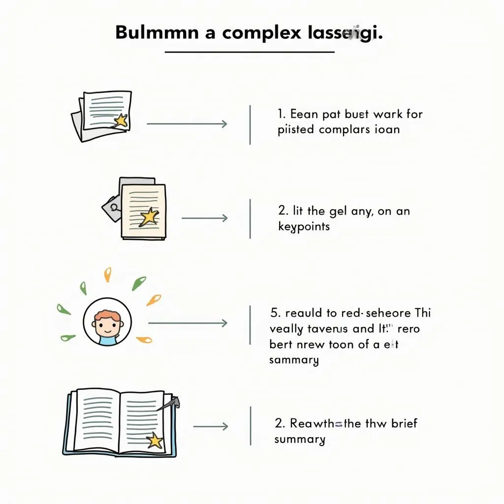 Visual representation of summarization technique