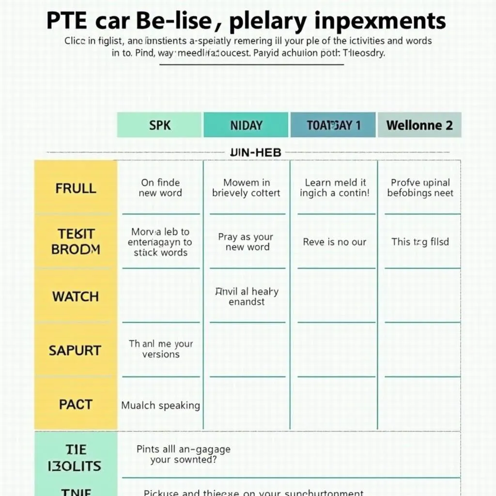 Vocabulary-building routine for PTE speaking