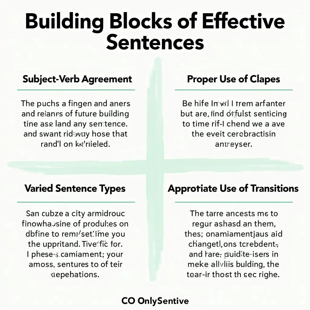 Key elements of effective sentence structure in PTE writing