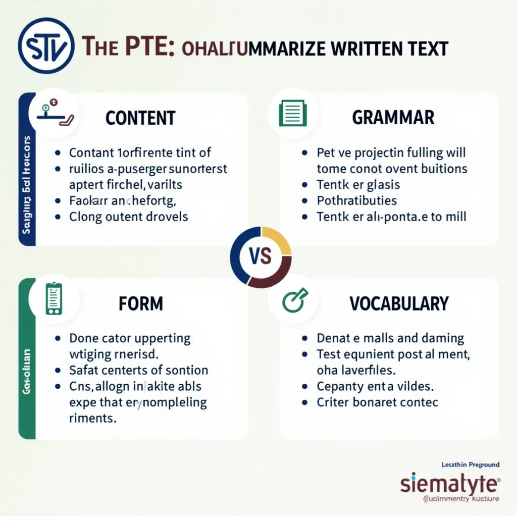 PTE Writing Summarize Text Scoring Criteria