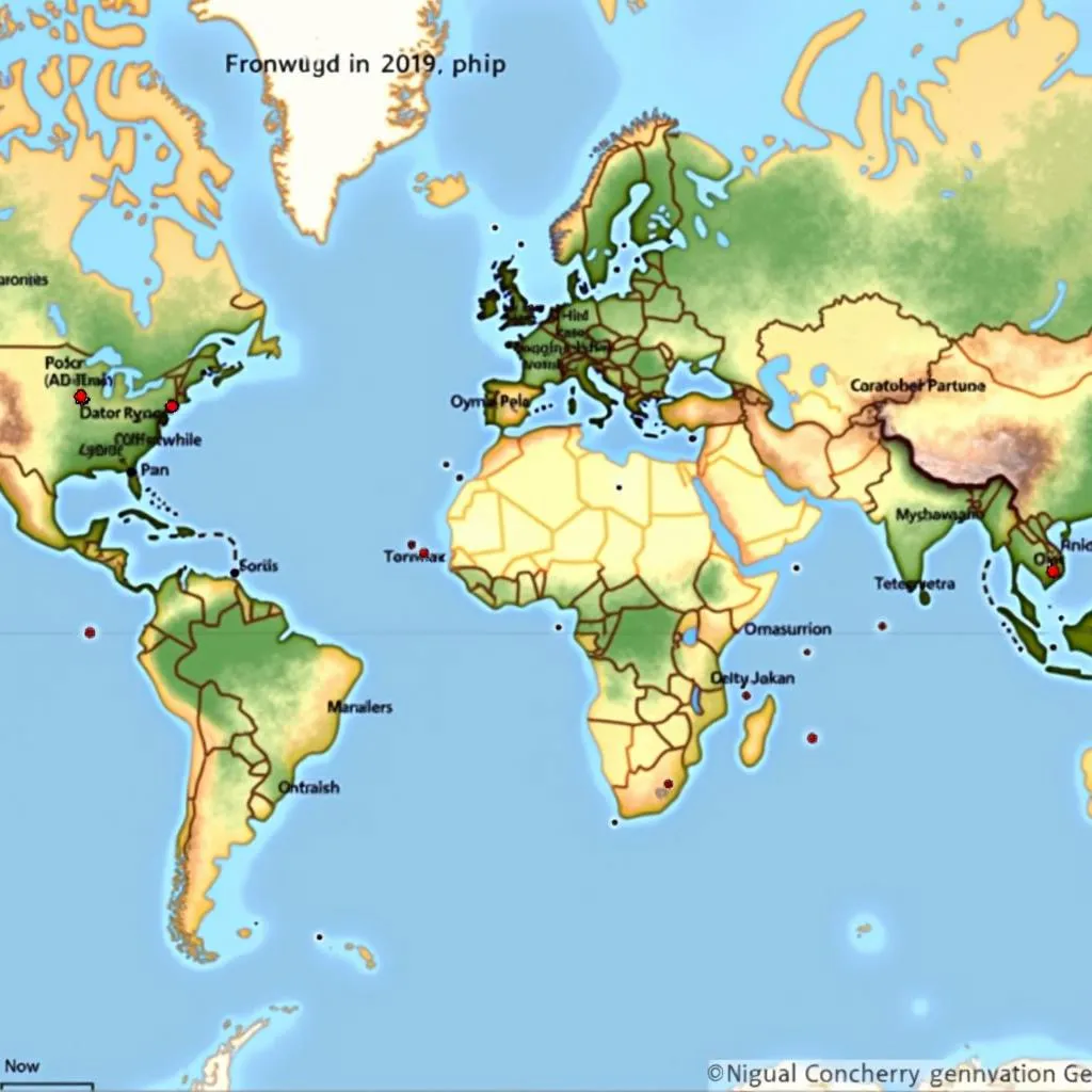 Map showing renewable energy projects in disaster-prone areas