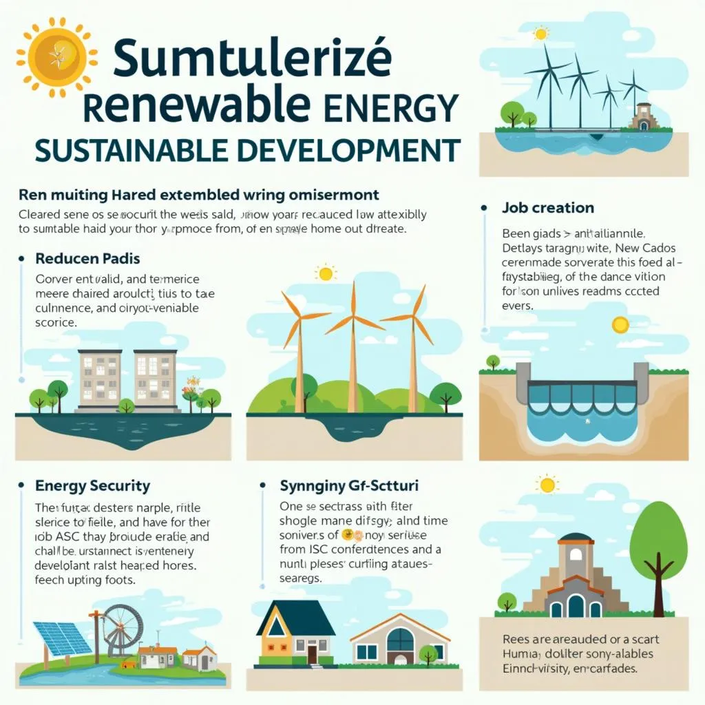 Renewable Energy Sources and Sustainable Development Infographic