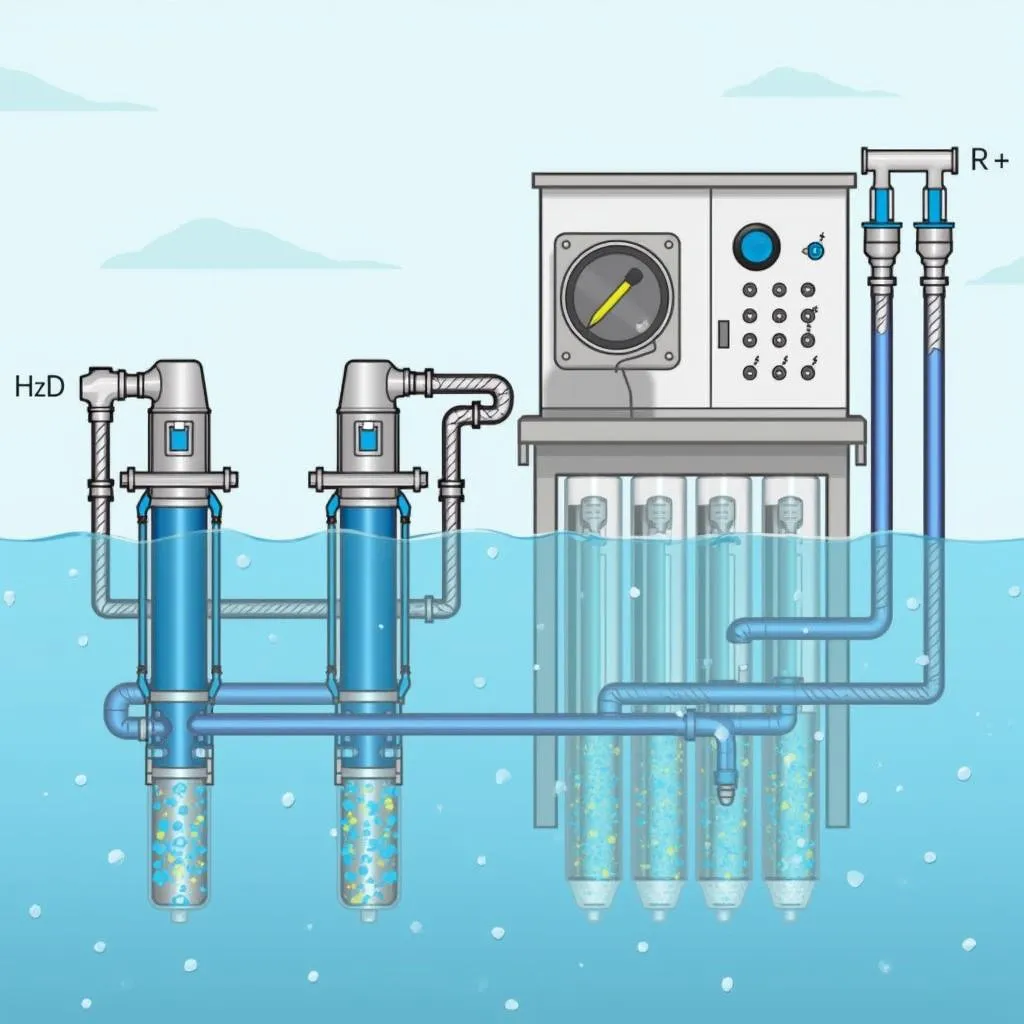 Reverse osmosis water desalination in coastal cities