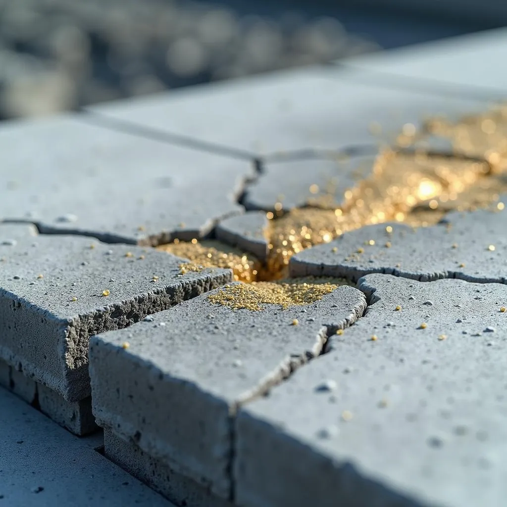 Smart materials with self-healing properties improving building durability