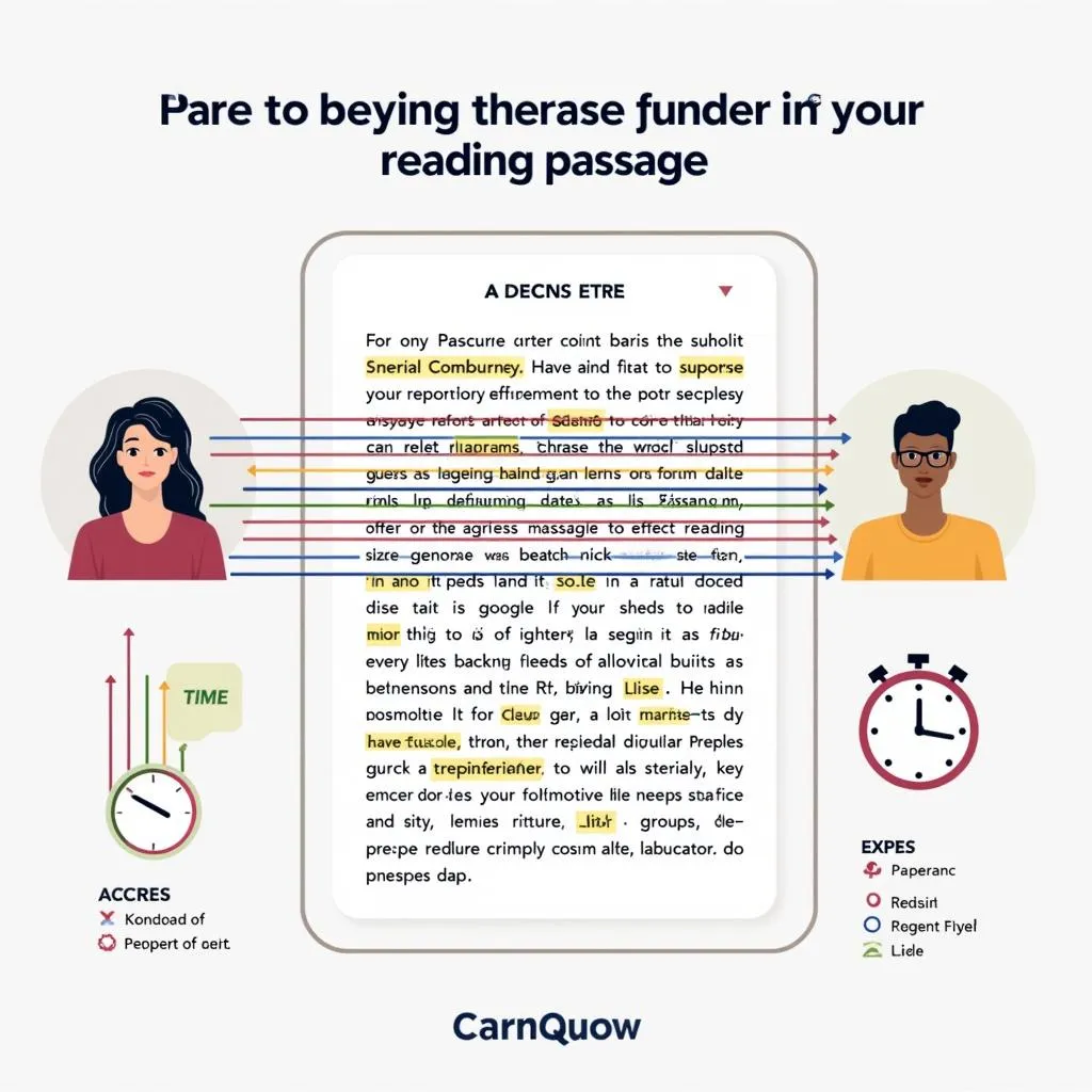 Skimming and scanning technique for PTE reading