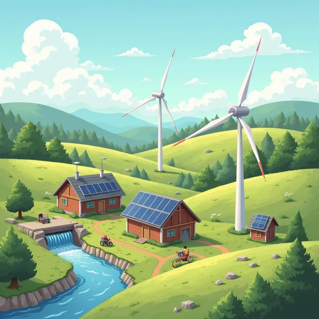 Renewable energy technology benefits for rural areas