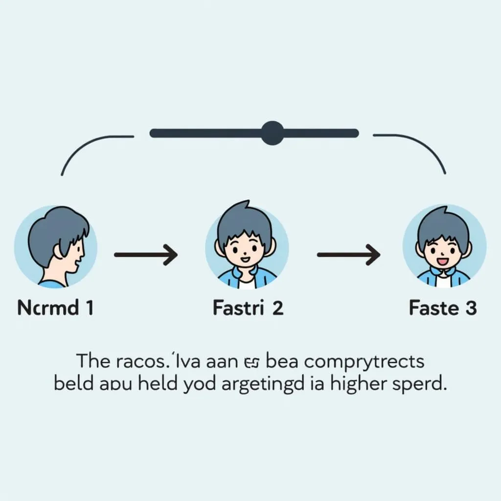 Speed ramping technique for PTE listening practice