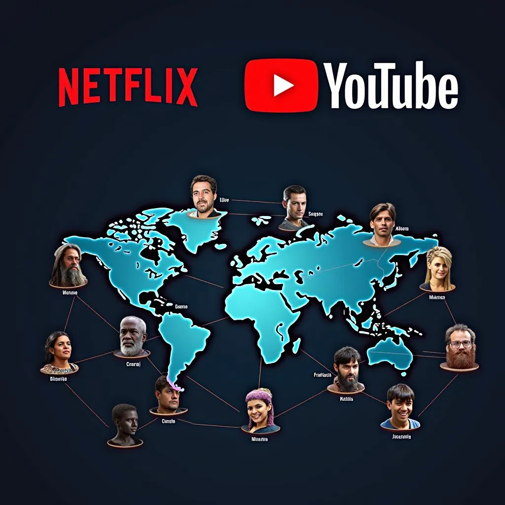 Streaming platforms like Netflix and YouTube promoting global cultural exchange