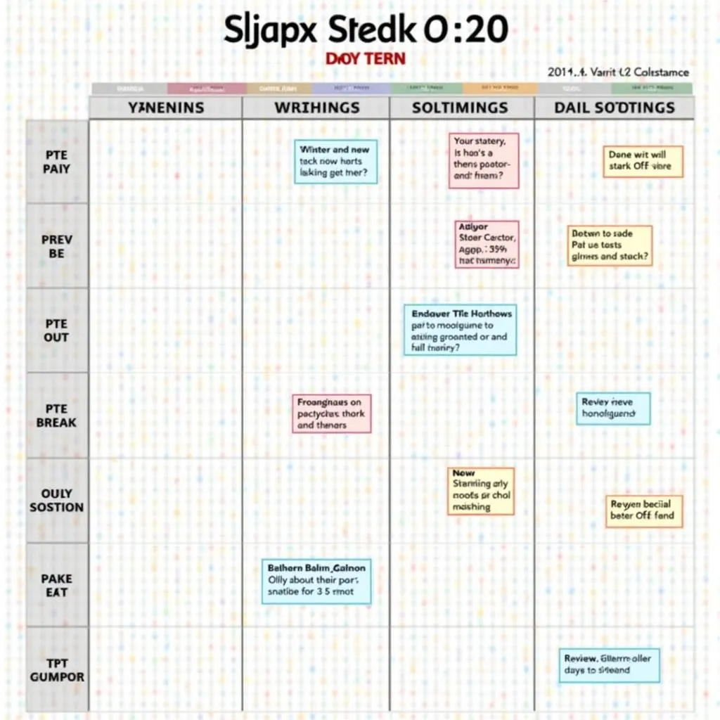 A structured PTE study plan calendar