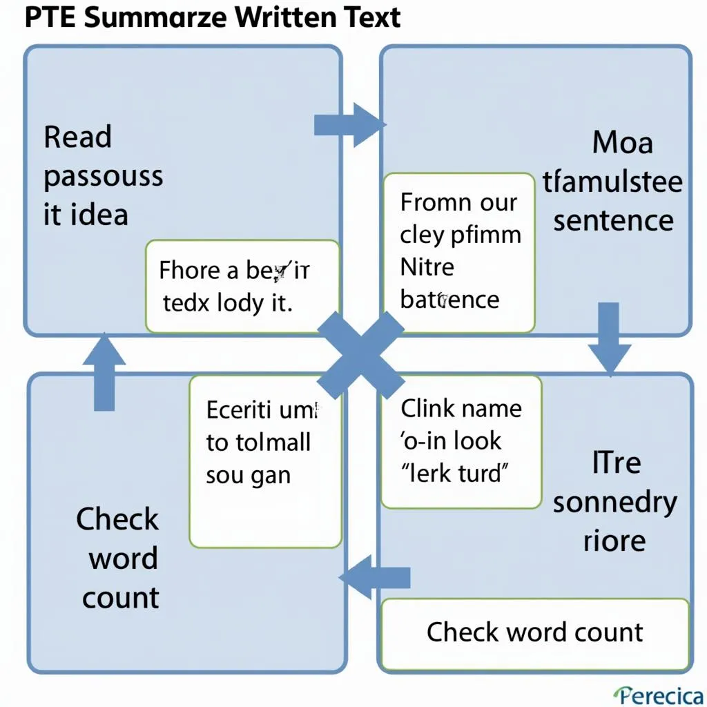 Effective structure for PTE Summarize Written Text task