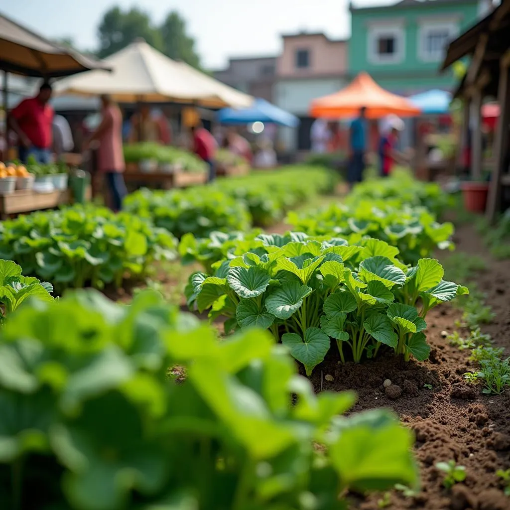 Sustainable farming contributing to urban food security and emissions reductions