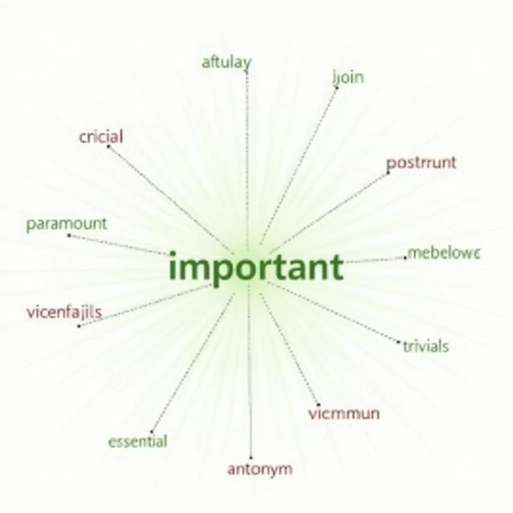 Synonym and Antonym Web for PTE Essays