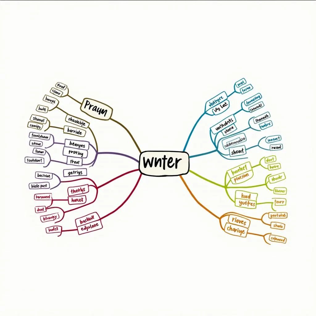 Synonym and antonym word web for PTE vocabulary