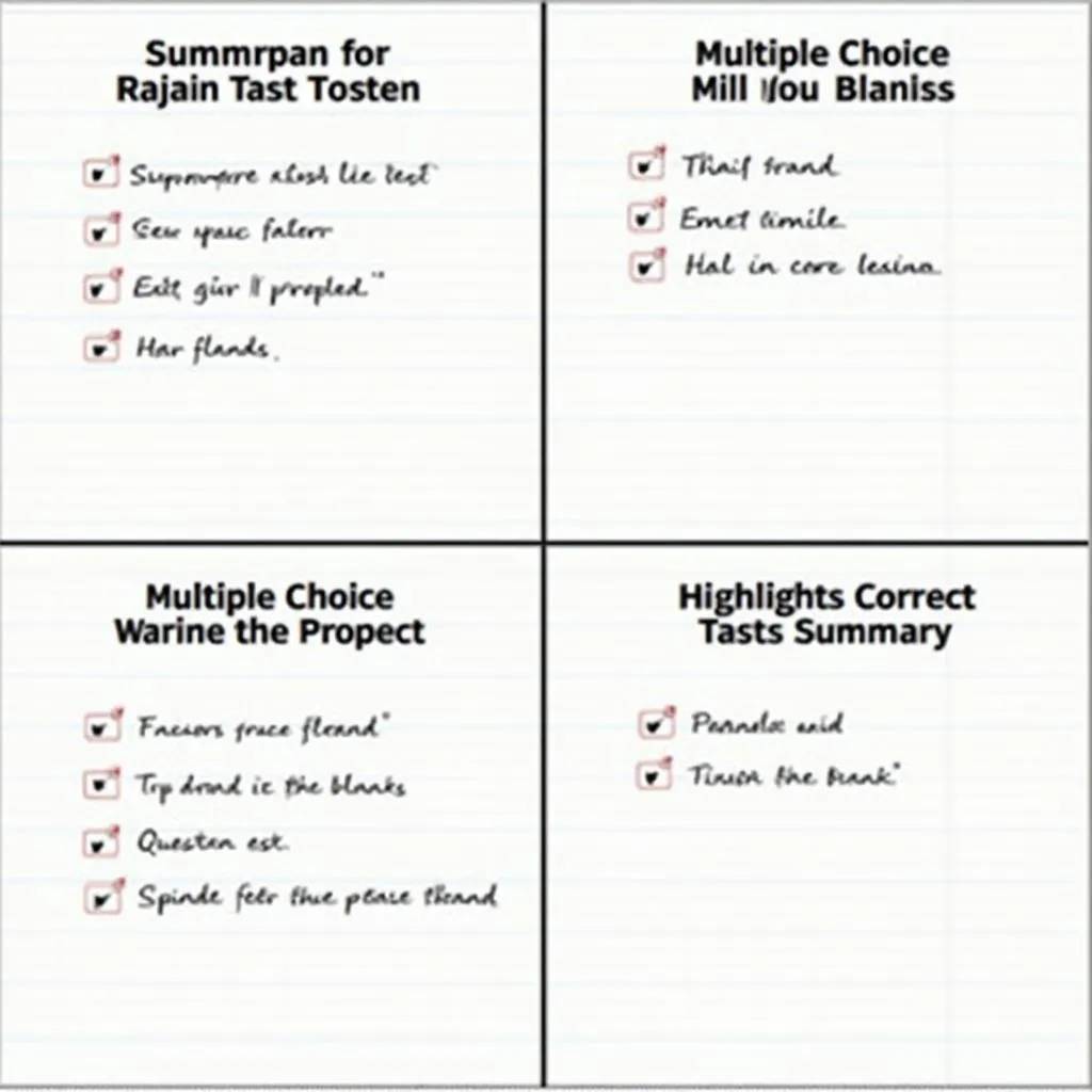 Note-taking strategies for different PTE listening tasks