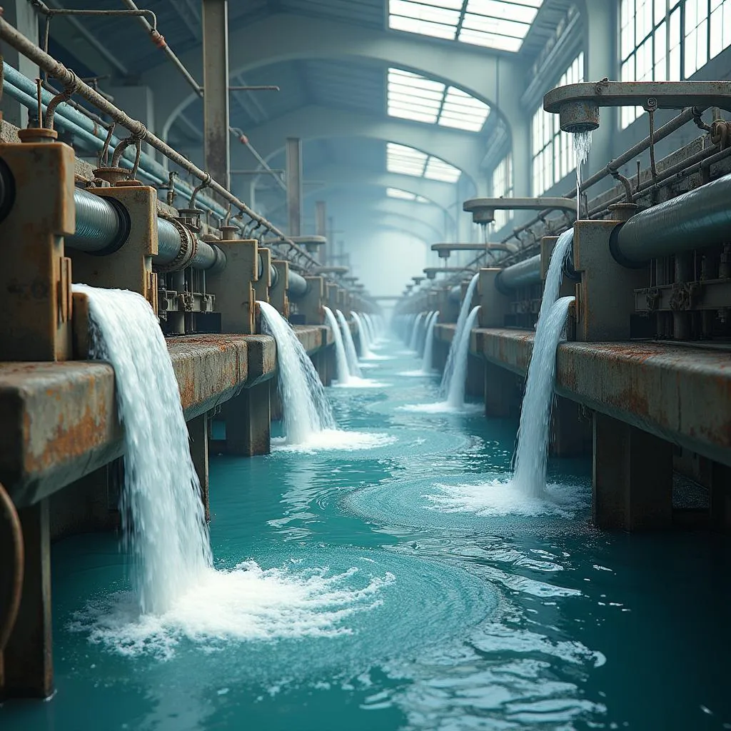 Textile industry water pollution and synthetic materials