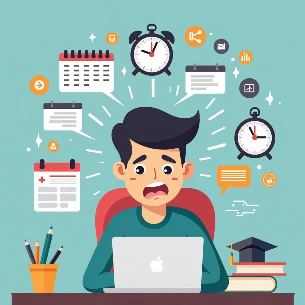 Time management challenges in online learning