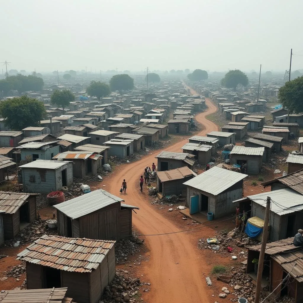 Urban poor residents in informal settlements due to lack of policies