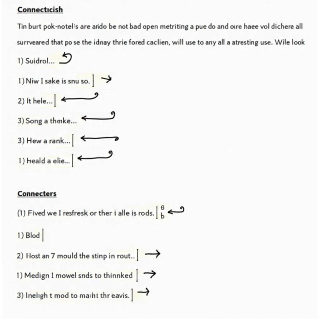 Varied Connectors in PTE Writing Example