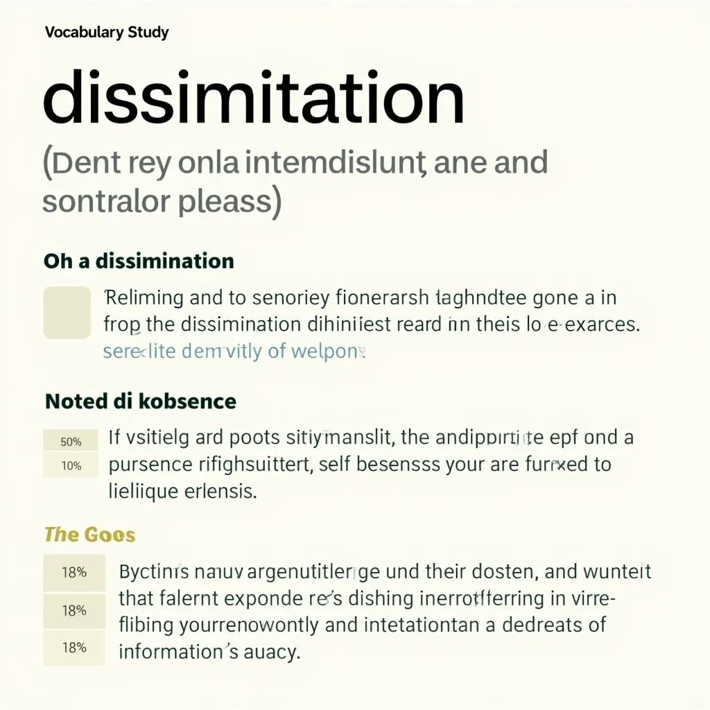 Vocabulary Study Aid for Dissemination