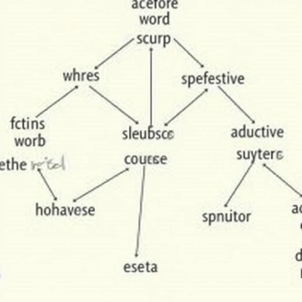 Visual representation of word families